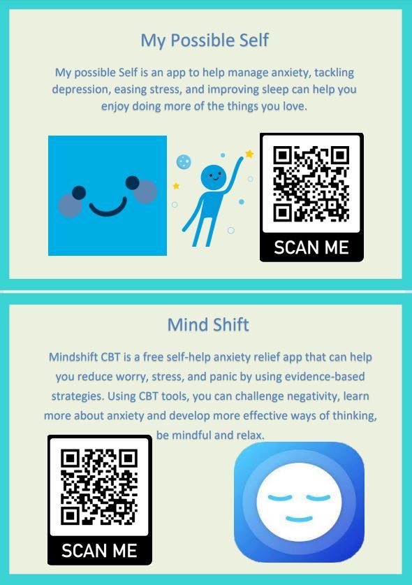 My Possible Self and Mind Shift QR Codes